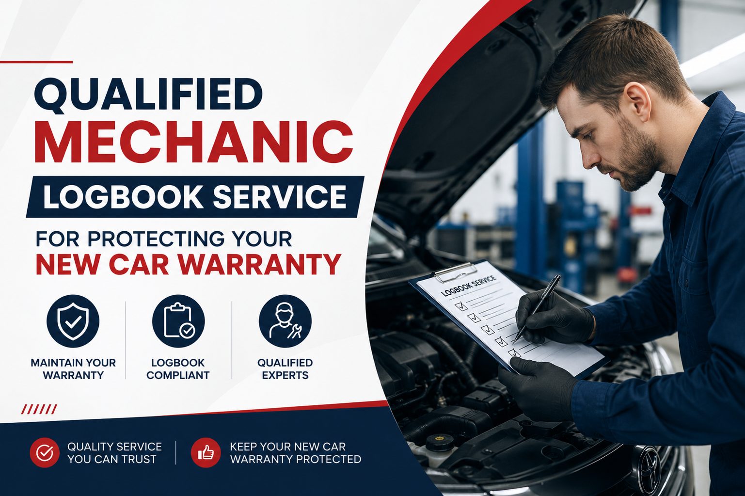 Qualified mechanic logbook service promotion
